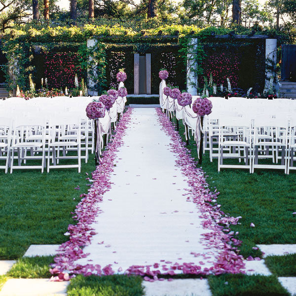 colin cowie ceremony aisle decor